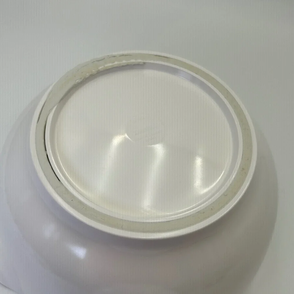 Vintage Dansk Set of 2 Pouring Minimalist White Melamine Nesting Mixing Bowls